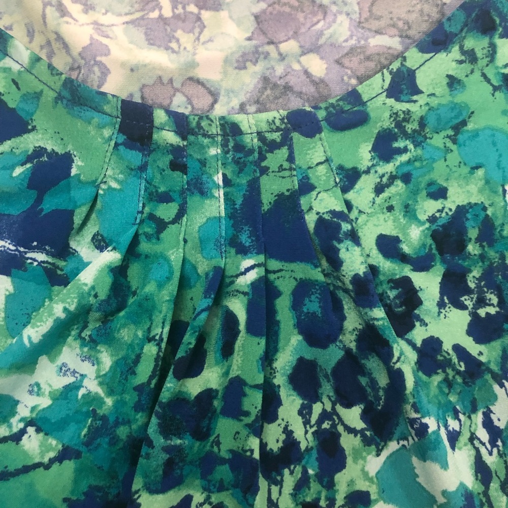 Ruby Rd. Blue Green Top Medium - Picture 3 of 4